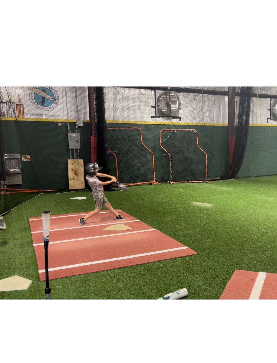 thewaycaster's tweet photo. Proud of my little buddy! He is squaring the ball up off of 50 MPH. #HawksBaseball #AlwaysBaseballSeason https://t.co/yvFpSy1e6P
