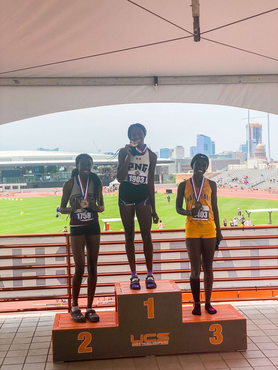 Sanariabutler's tweet photo. Long Jump STATE CHAMP:19’7.75🥇
400m RUNNER-UP:54.73🥈
Triple Jump BRONZE MEDALIST:41’1
Thank you to everyone who has support me throughout my hs career💜! Nar Nar signing out🤍Next stop NSU😈 https://t.co/5gQKa235OJ