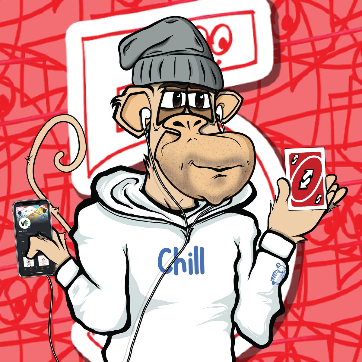 SpaceMonkey_NFT's tweet photo. We had to show some love to @garyvee after he showed our project love on a #FaceTimeFive. We hope you like your Honorary Primate! @veefriends 

https://t.co/GF02EqhBvh

Artwork: @__6randon__ 🖼 https://t.co/MPRs6RSNJJ
