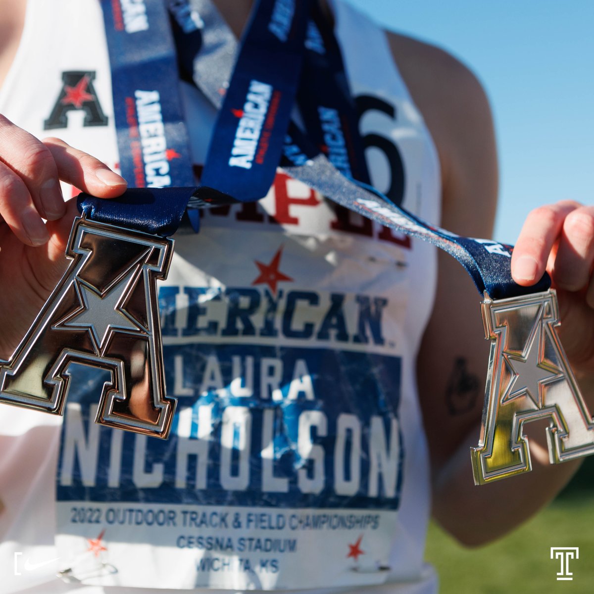 Laura 𝐒𝐇𝐎𝐖𝐄𝐃 𝐎𝐔𝐓 at the Outdoor Championships! Two silver medals in the 1500m and 800m runs!

#GoOwls🦉