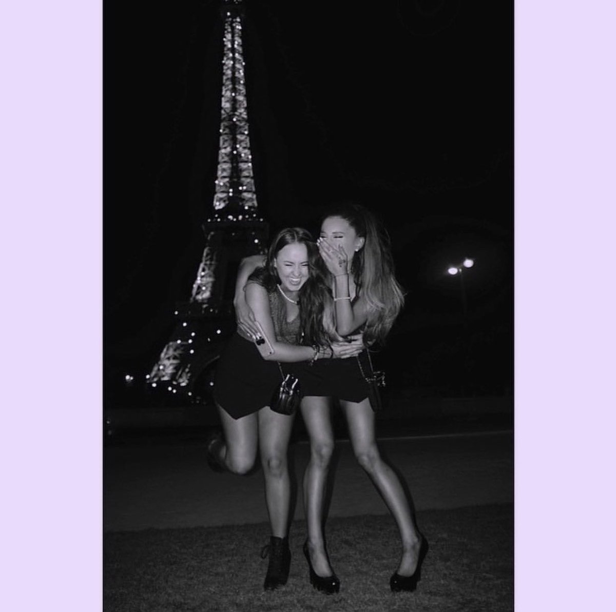 tbsagb's tweet photo. ariana grande via instagram 7 years ago today, ‘bonne nuit 💜 i love you’ & ‘remember when we were 8 and promised we’d go to paris together when we were 21? @lexie1225’ & ‘🌙’ & ‘last one #shesbossy #andqueenty #shelovesme 💜👩💭👩’ (16th may 2015) https://t.co/tQ8LDQDnmj