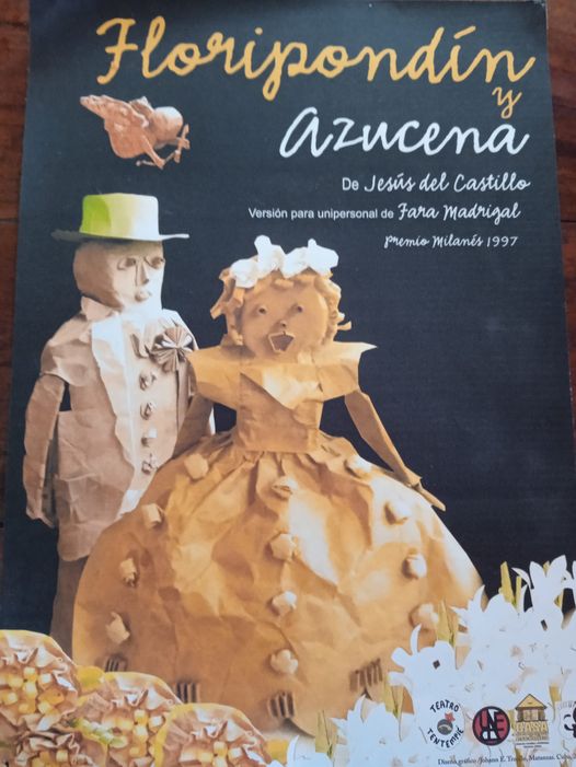 Teatro Tentempié de #Matanzas, se presentará el jueves 19 de mayo, a las 9:00 p.m. en la sala El Mirón Mirón cubano, con una versión de Fara Madrigal del unipersonal Floripondín y Azucena. <a href="/Cult_matancera/">cultura matancera</a> <a href="/ArtEscenicasCub/">Consejo Nacional de las Artes Escénicas Cuba</a> <a href="/CubaEsCultura/">MinCult - Cuba</a> <a href="/NacionalLas/">Consejo Nacional de las Artes Escénicas Cuba</a>