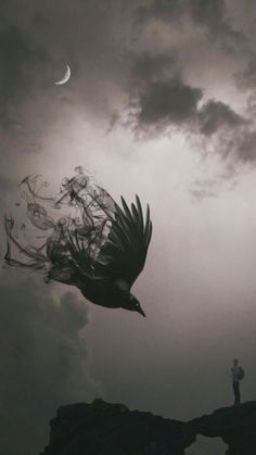 Smoke crow. Pinterest. As we enter the age of Darkness.