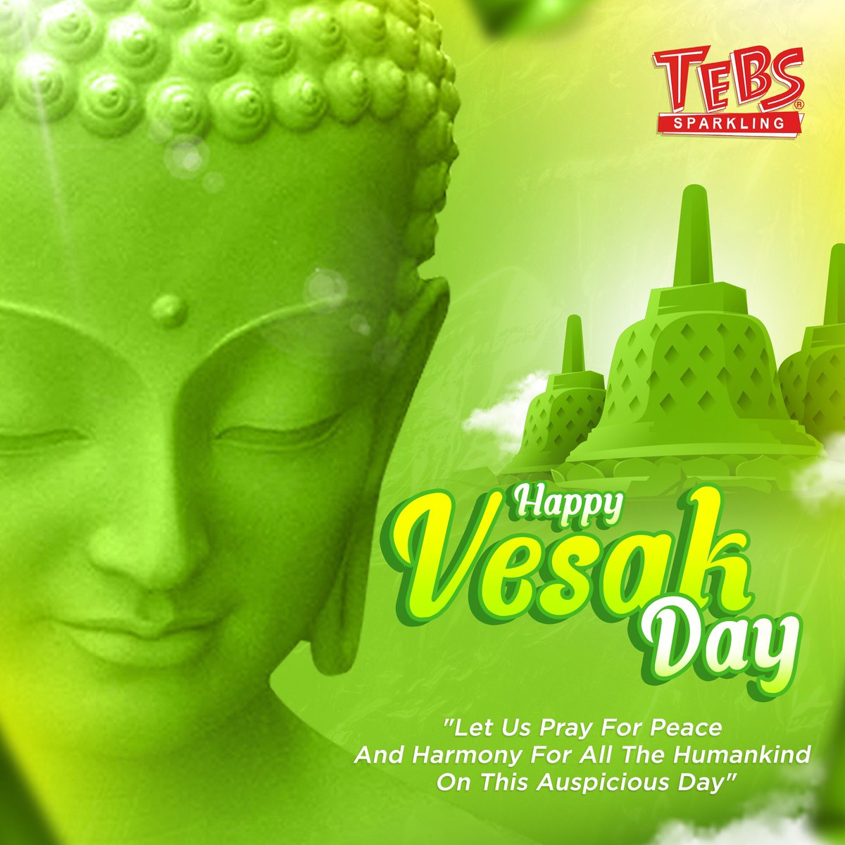 tebssodaID's tweet photo. Selamat hari waisak, semoga ajaran Buddha dapat membimbing kita dan memberkati dengan kedamaian.
#Tebs #Sparkling #BeBraveToSparkle #HariWaisak https://t.co/yNCC4tCIXO