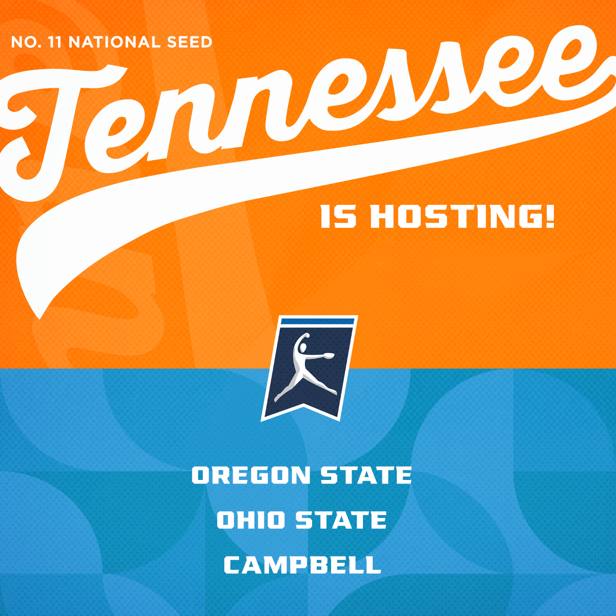 Vol_Softball's tweet photo. 𝐖𝐄'𝐑𝐄 𝐇𝐎𝐒𝐓𝐈𝐍𝐆 🏡

See y'all at SPL this weekend for the @NCAASoftball Knoxville Regional!

#RoadToWCWS https://t.co/sPOpnGjN5D