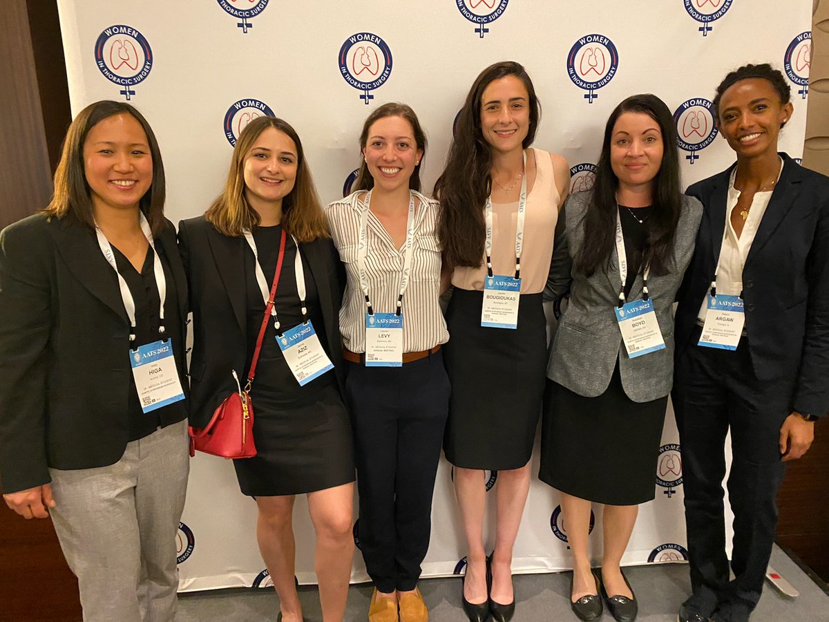 Rebekah Boyd, MD (@rebekahrboyd) on Twitter photo The future of cardiothoracic surgery - so proud of these incredible women I have the privilege of joining the profession with.
#AATS2022 <a href="/AATSHQ/">AATS</a> <a href="/WomenInThoracic/">WomenInThoracicSurg</a> <a href="/salem_argaw/">Salem Argaw</a> <a href="/JennaAziz1/">Jenna “et. Al” Aziz, MD</a> <a href="/KellyCHiga/">Kelly Higa</a> <a href="/LMBougioukas/">Lauren Bougioukas, MD</a> The future of cardiothoracic surgery - so proud of these incredible women I have the privilege of joining the profession with.
#AATS2022 <a href="/AATSHQ/">AATS</a> <a href="/WomenInThoracic/">WomenInThoracicSurg</a> <a href="/salem_argaw/">Salem Argaw</a> <a href="/JennaAziz1/">Jenna “et. Al” Aziz, MD</a> <a href="/KellyCHiga/">Kelly Higa</a> <a href="/LMBougioukas/">Lauren Bougioukas, MD</a>