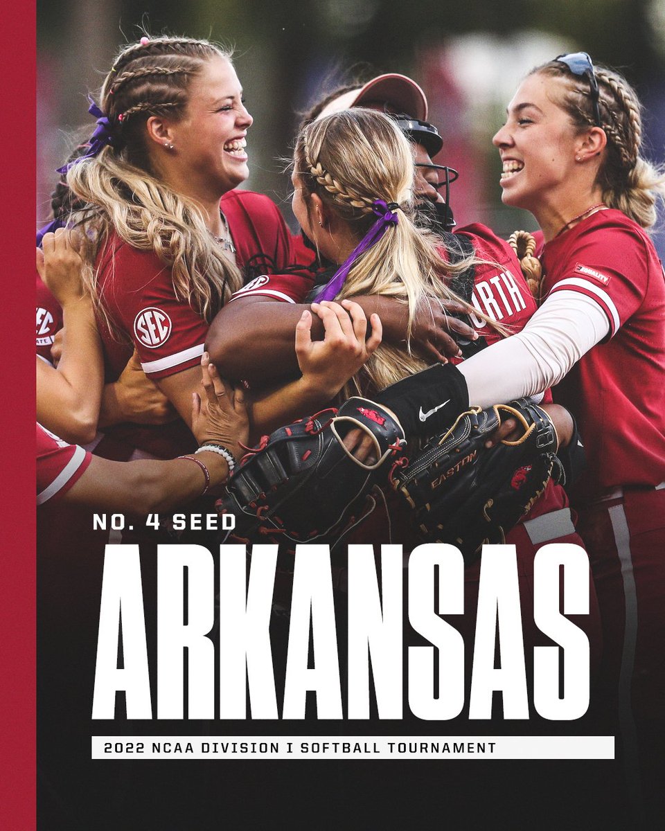 SECNetwork's tweet photo. NATIONAL NO. 4 SEED 🐗 

SEC champion @RazorbackSB is runnin' it back to Bogle! https://t.co/BZvMQ9VLKL