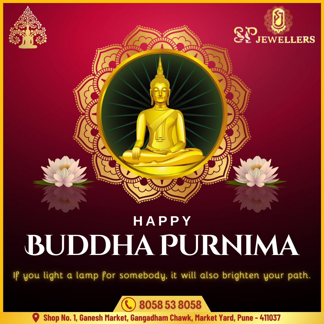 jewellers_sp's tweet photo. On Buddha Purnima, Team #spjewellerspune wishes you peace, love, happiness, good health and prosperity.
#happybuddhapurnima #budhhapurnima #pune #punenews #punejewellers #diamond #earrings #diamondearrings #wedding #weddingjewellery #Goldsets #diamondsets #goldjewellery #diamond https://t.co/7Dt8WbTsQD