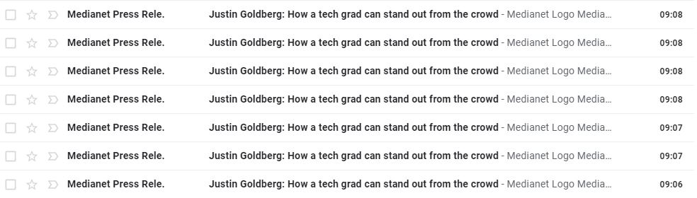 SaysSmithy's tweet image. Is it by spamming journalists with emails that (once opened) contain a jumble of code and unreadable formatting?