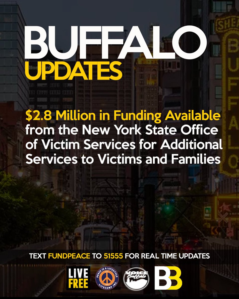LiveFreeUS's tweet photo. BUFFALO UPDATES: 2.8 Million in Funding Available #gun #Tops #death #shooter #newyork #buffalo #shooting #massshooting #mentalhealth #mentalhealthawareness #saturday #sunday #gethelp #massshootings #governmentassistance #grants #news #updates #family #mental #health #blackbuffalo https://t.co/INal6ufx1K