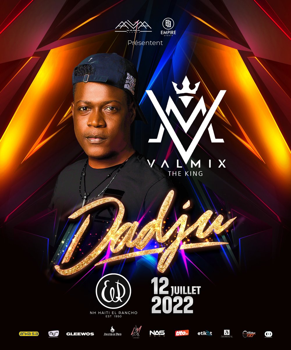 Alafolixxx's tweet photo. Kòmanse gaye nouvѐl la! Di moun yo 🗣️🗣️🗣️🗣️🗣️ DJ VAL MIX ap la 🙌🏿
#Dadju
#Valmix
#12Juillet
#VamaEvents
#EmpireEvents https://t.co/OcBeuDGbcF