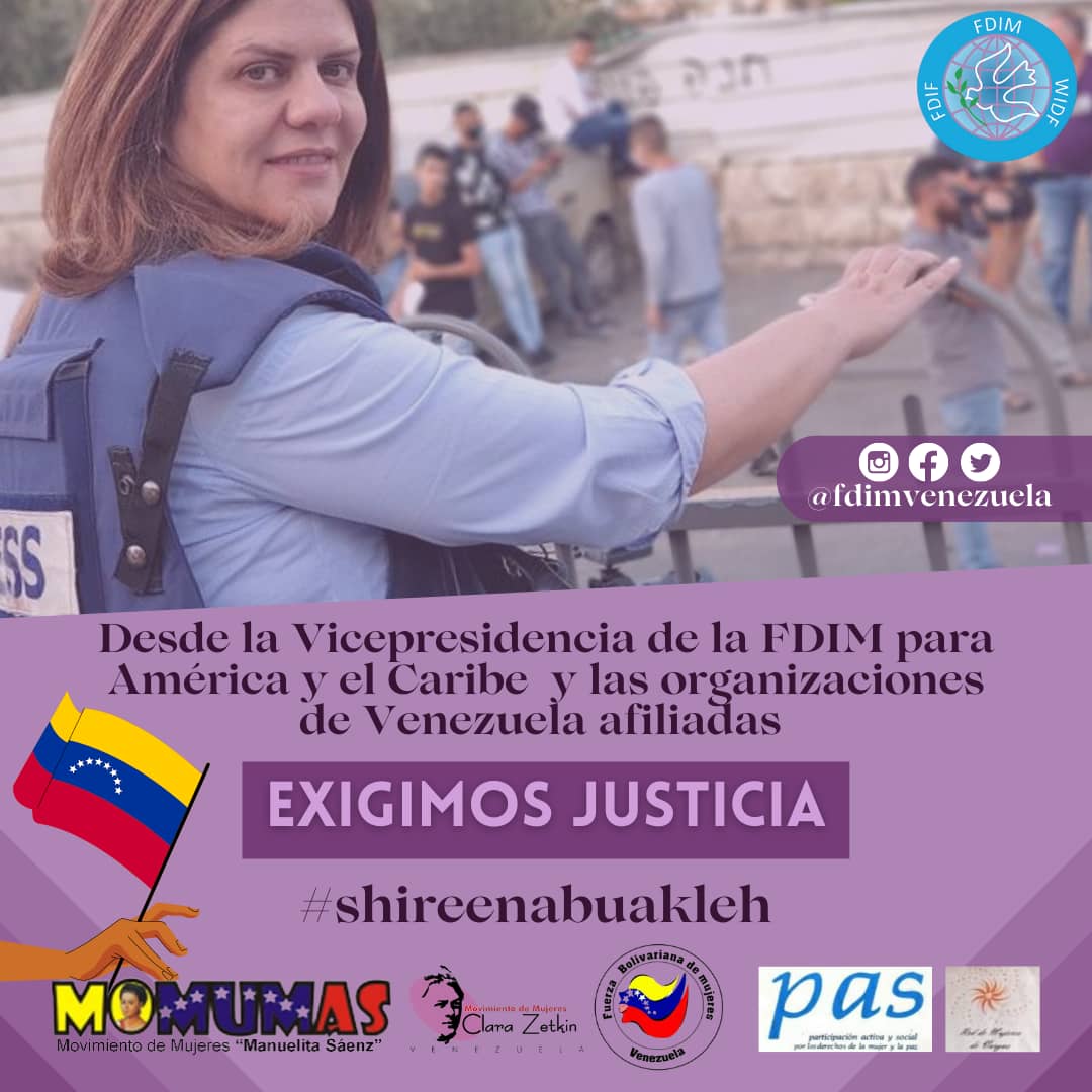 #Nakba74

Expresamos nuestro rechazo categórico al cruel asesinato de la veterana periodista de Al Jazeera, Shireen Abu Akleh.

¡SHIREEN ABU AKLEH, PRESENTE!

¡DETENGAMOS YA A LOS VERDADEROS TERRORISTAS!