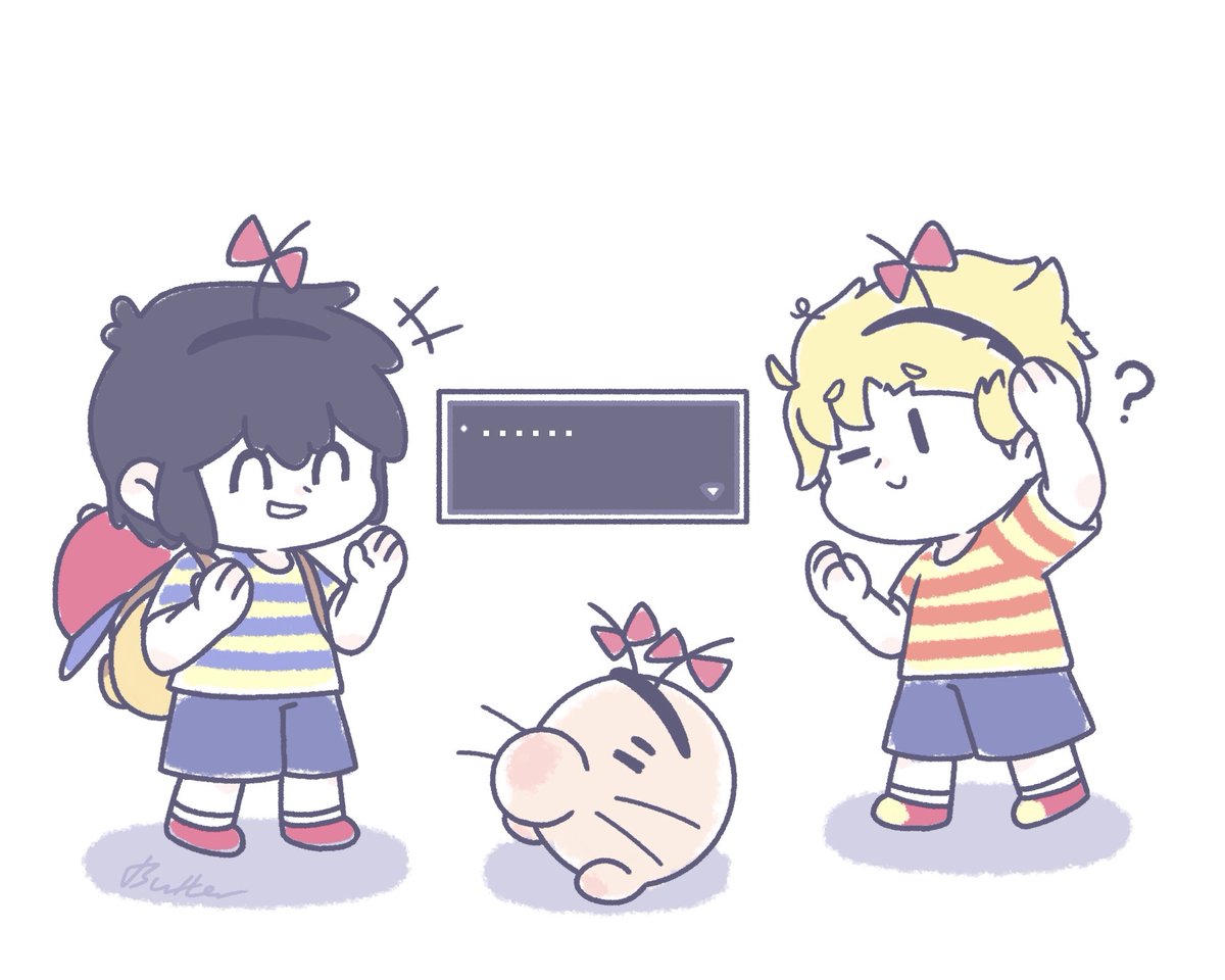 ButterTh2's tweet photo. Interesting hair band🤔

#MOTHER2 
#mother3
#earthbound https://t.co/712geIqwGM