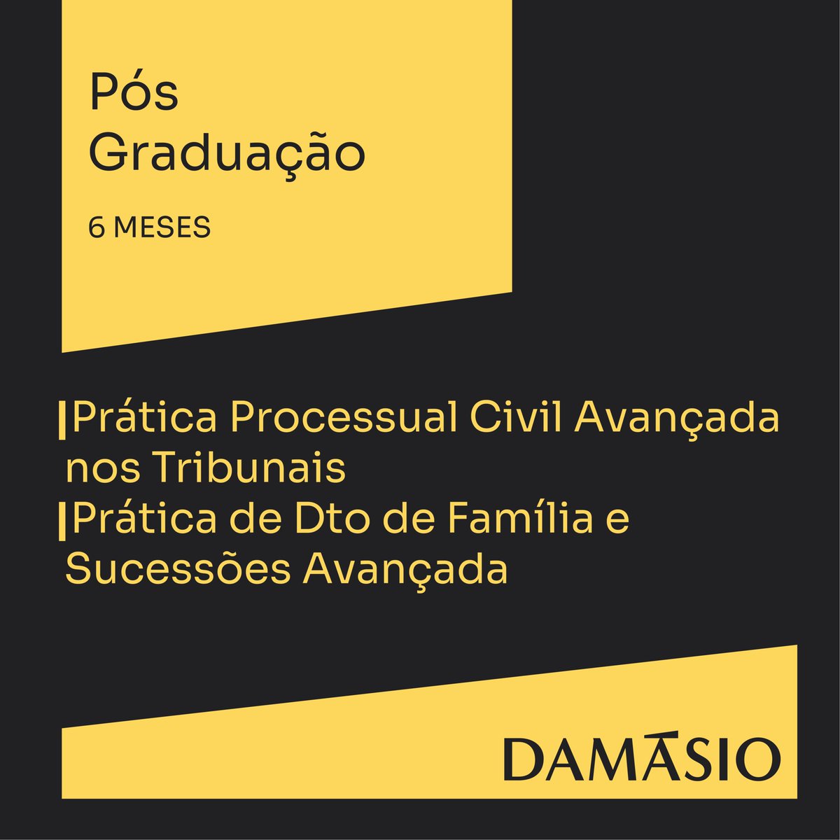 INSTITUTO DAMÁSIO DE DIREITO

| 6 ou 12 meses
| 100% online

| Consulte as condições especiais e convênios DAMÁSIO BRUSQUE.
📲 (47) 3355-1511 (WhatsApp)

#damasiobrusque #concurso #direito #juridico #damasio #pos #especializacao #novatrento #guabiruba #botuvera #saojoaobatista