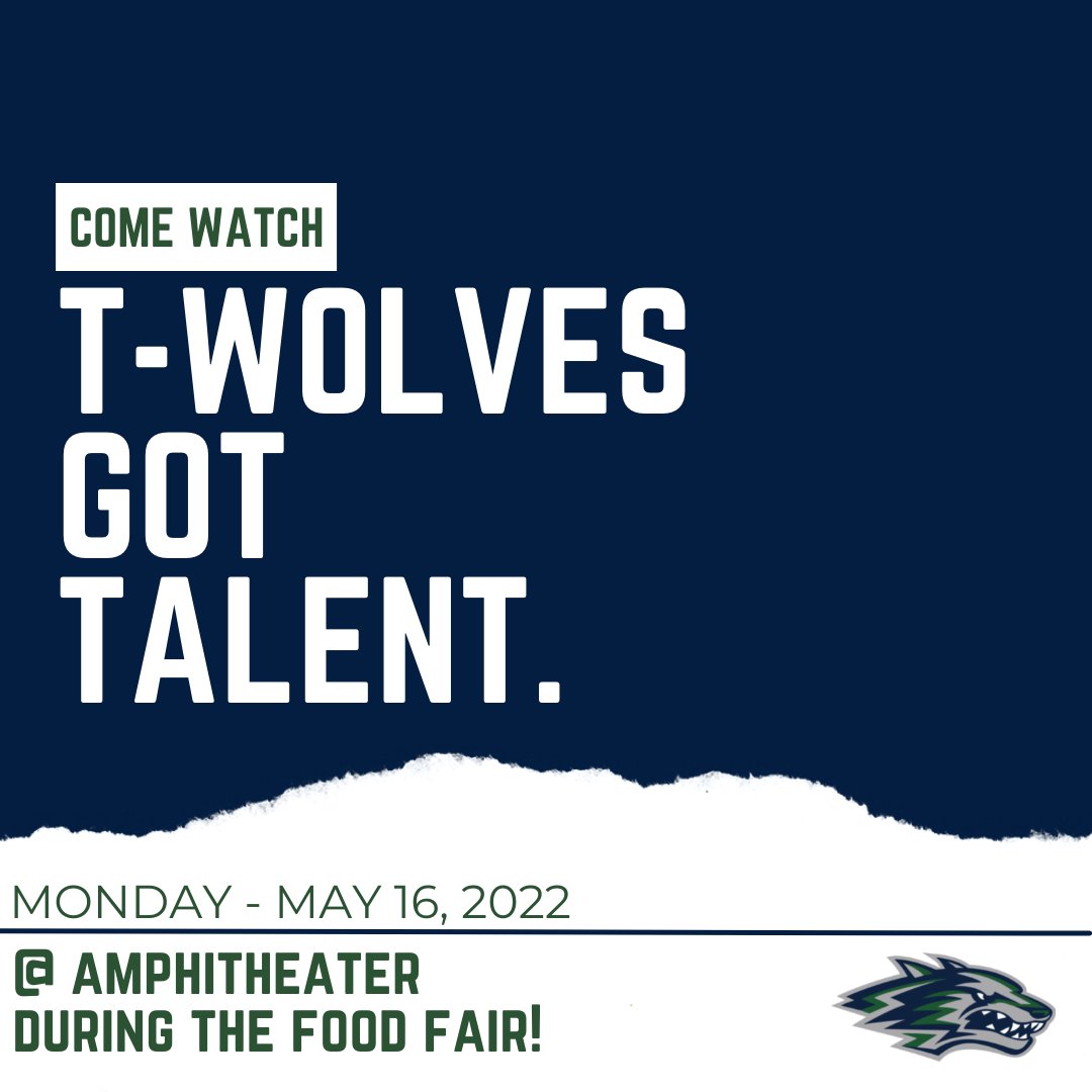 Our last food fair of the year takes place Monday! Enjoy entertainment while you wait in line by the 18 performance acts we have planned for you! #Twolvesgottalent