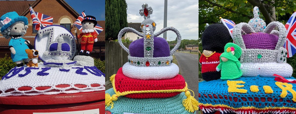 StevenagePostb1's tweet photo. Our Platinum Jubilee toppers are supporting @CancerHair Care’s 10th Anniversary “Courage Crowns” The UK’s leading hair loss charity - based here in #Stevenage https://t.co/GNXWn4CkyN