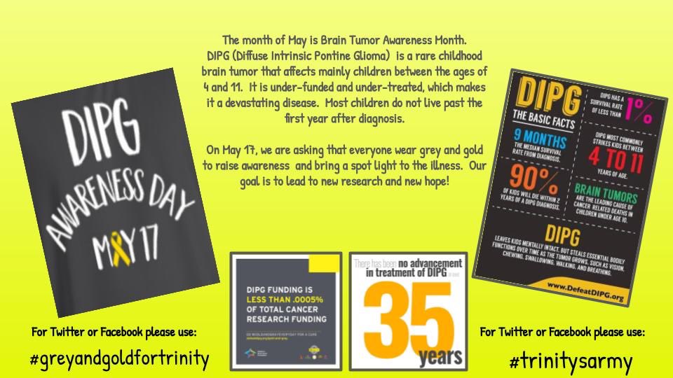 On Tuesday, we ask that our staff and students and community members wear grey and gold to raise awareness for DIPG; a rare and devastating childhood cancer 💛💛💛<a href="/NLESDCA/">NLESD</a>