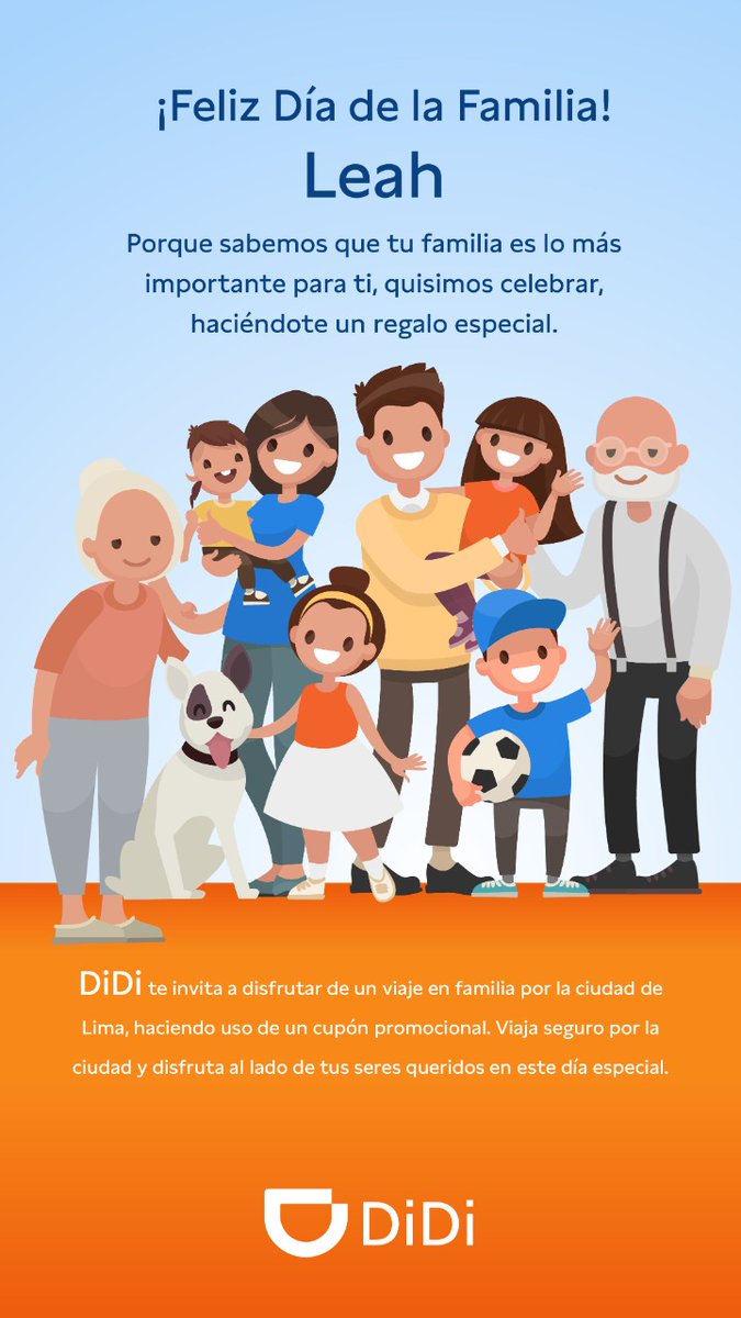 leahsacin's tweet photo. Gracias @DidiPeru por movilizar hoy a mi familia 😎
Desde hace un tiempo uso la app y solo tengo buenas referencias https://t.co/6W9BU91pcI
