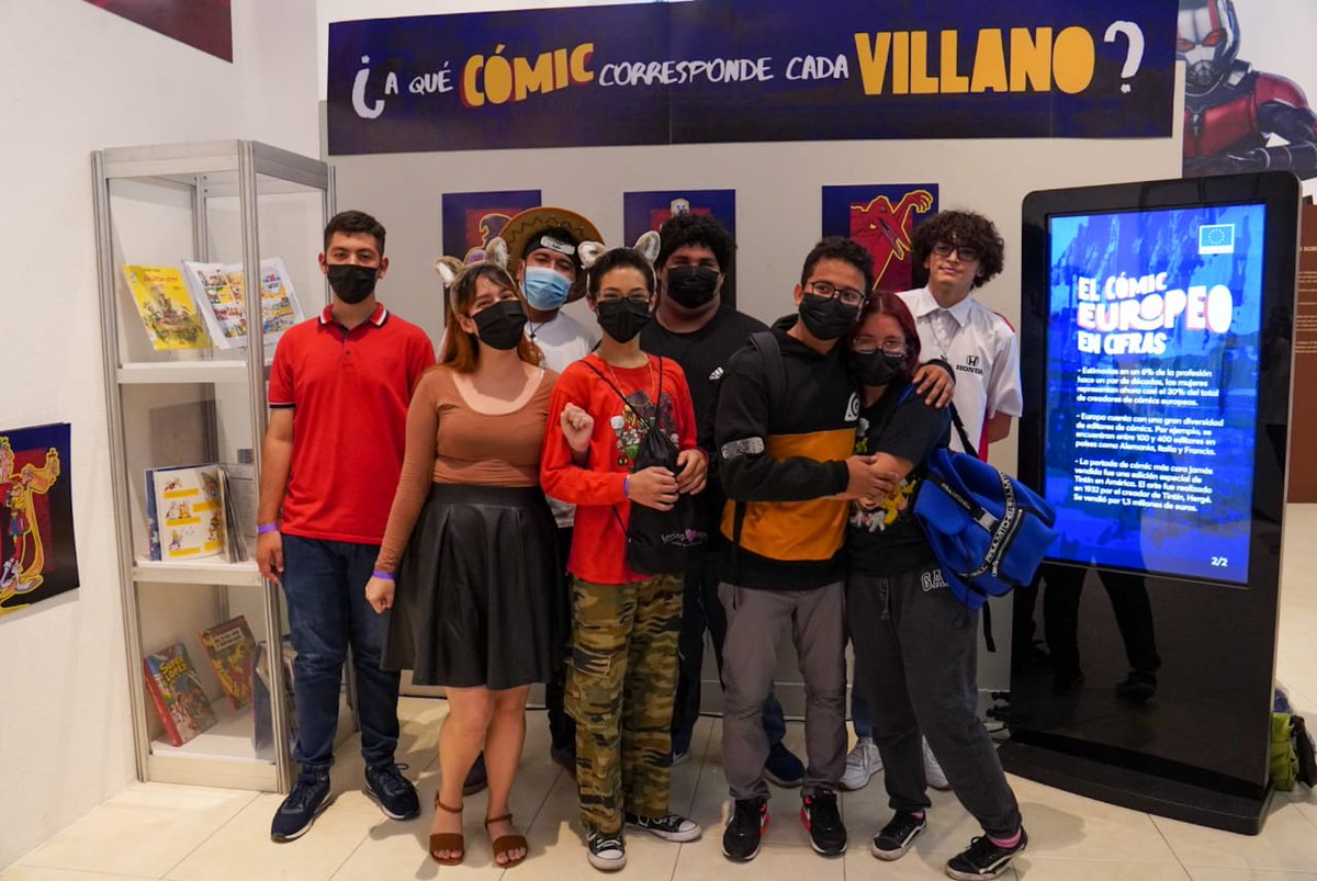 UEenElSalvador's tweet photo. ¡Muchas gracias a todas las personas que visitaron nuestra exposición sobre los villanos en el cómic europeo! Hasta el próximo @ComicConSV 😎🤙✌ https://t.co/o6FwK0v59e