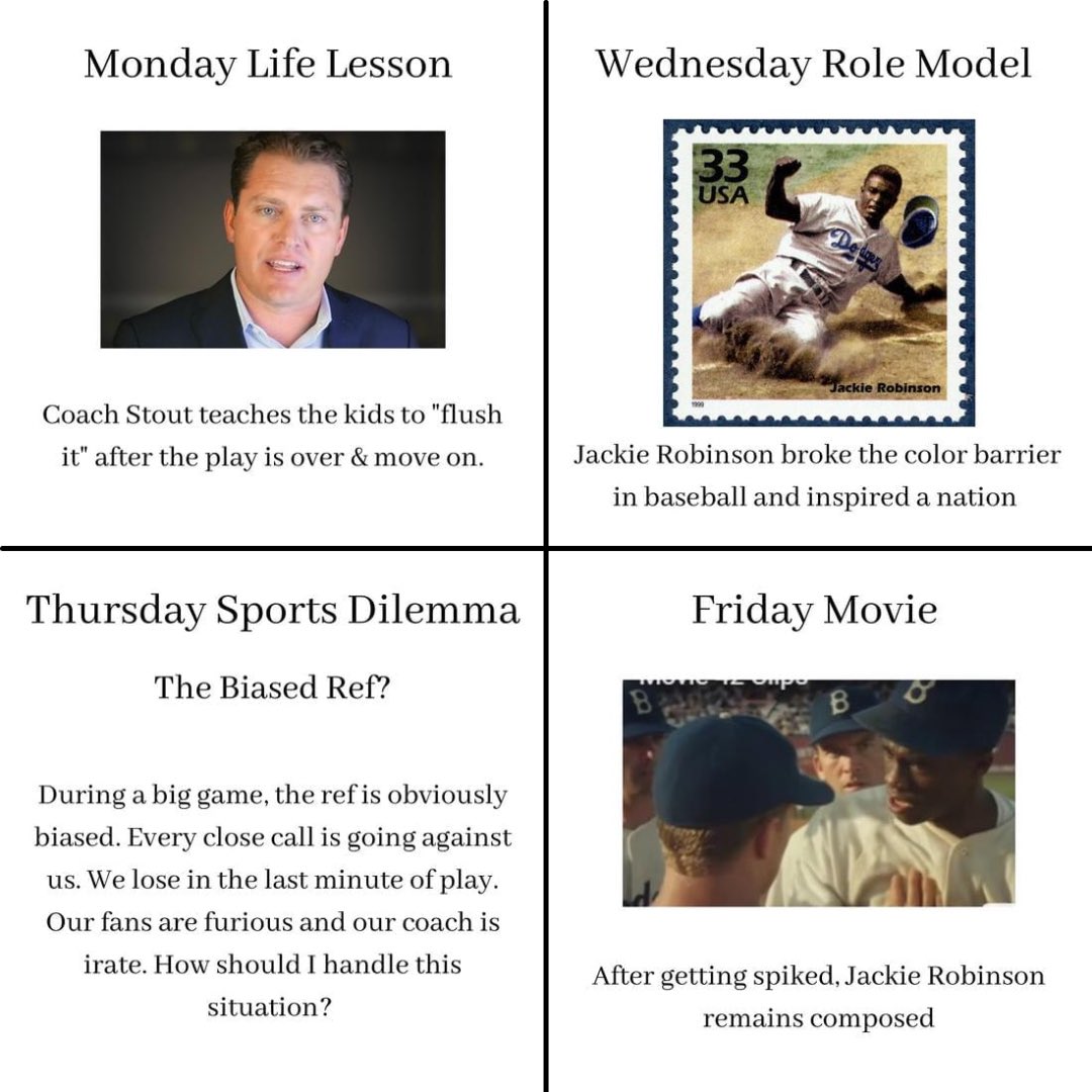 CDandLeadership's tweet photo. Week 10: Composure
Please share this weekly overview of the Student Athlete Program with your team!
This week the app-based Student Athlete Program provides high school athletes with short bursts of daily content on the trait COMPOSURE in relation to sports. #athleteprogram https://t.co/PKvrsXYrut
