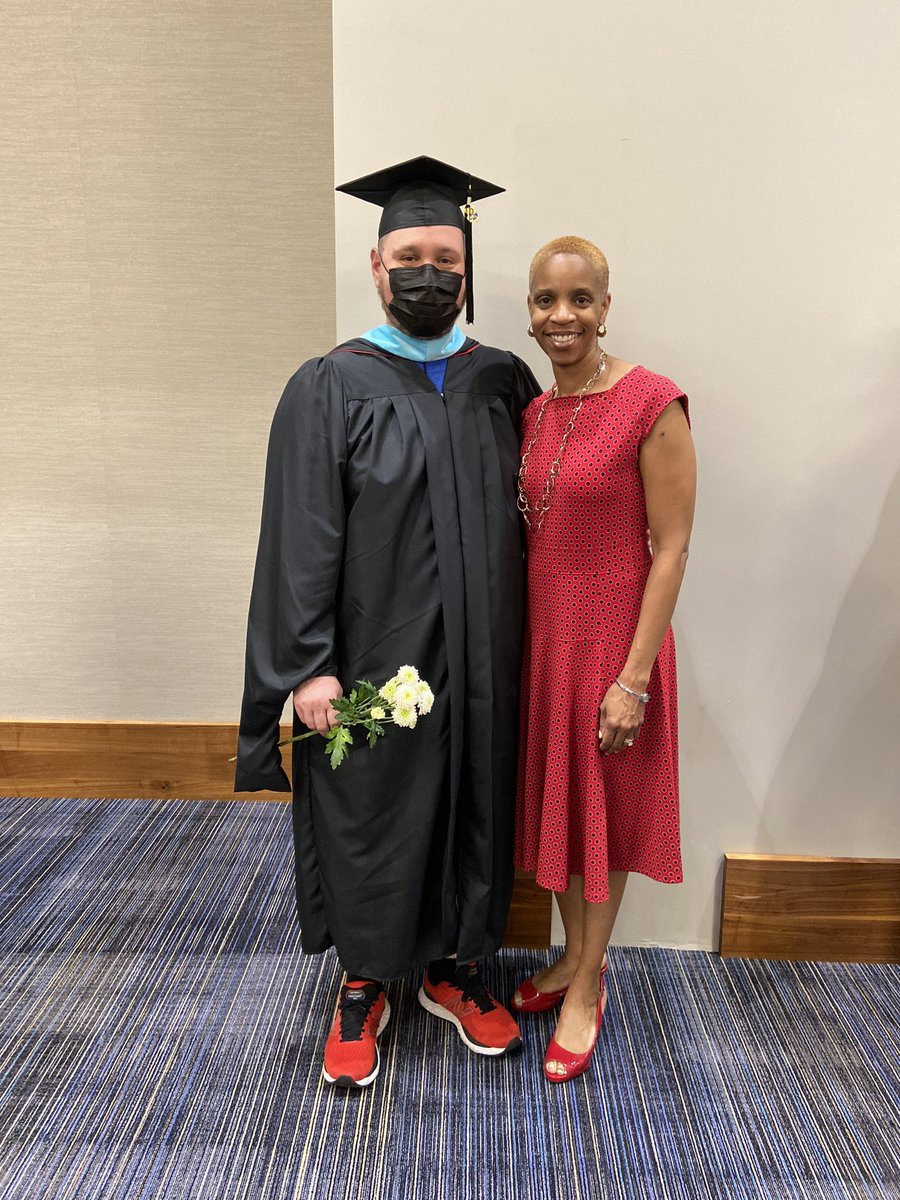 jhawkmunoz's tweet photo. This weekend I finally got to have the celebration I earned and should have had two years ago. Was super happy to get this photo with @TammaraDurham on Friday night! https://t.co/MI5QzVxLDe