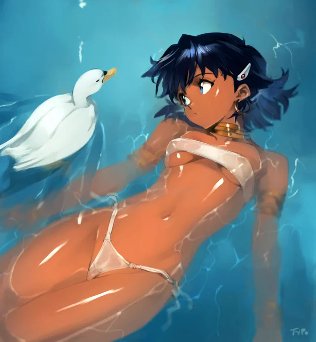 Suspicious duck 