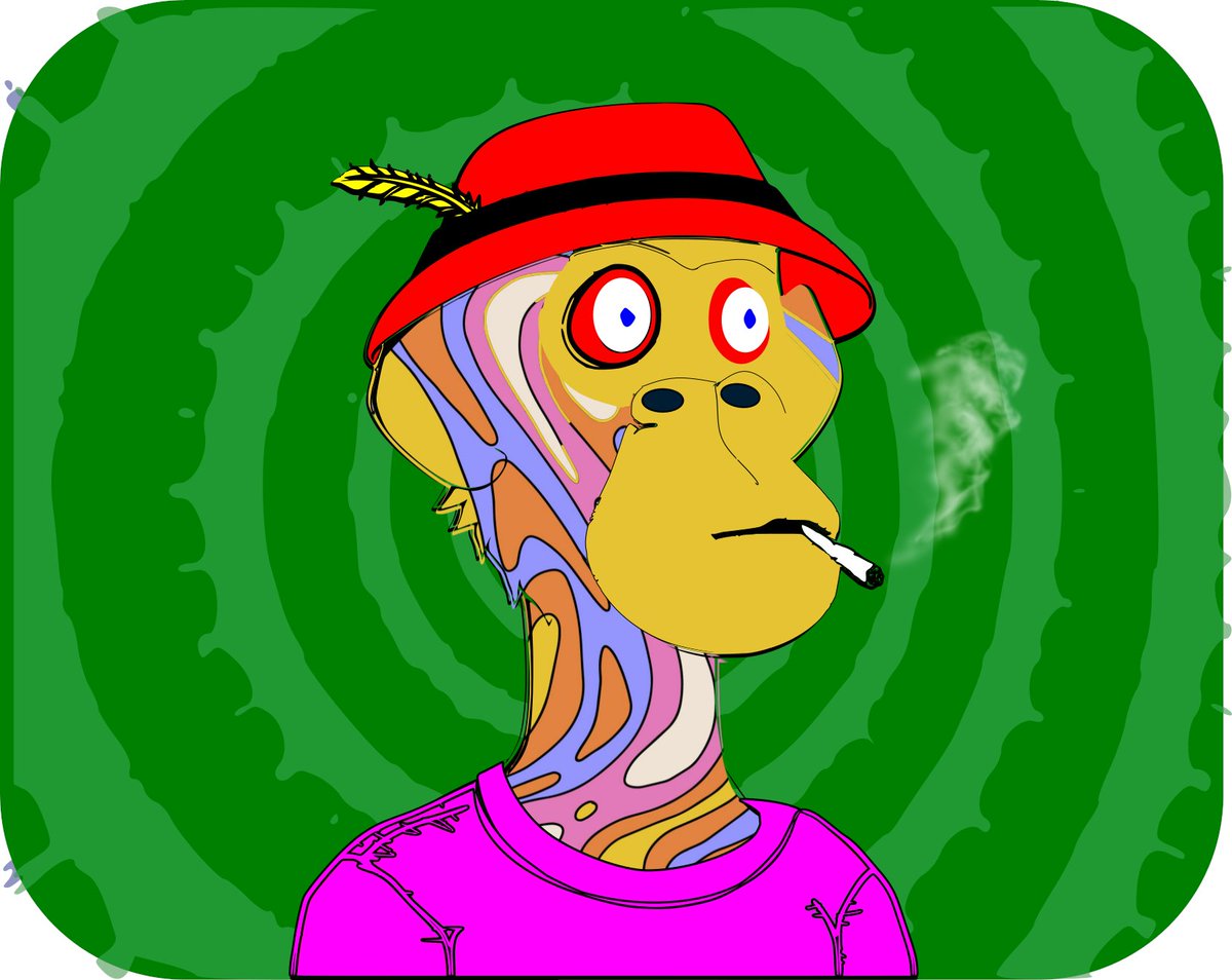 We continue with the fan-arts of <a href="/trippinapes/"></a> 
This time we get into Bob's mind and feel the psychotropic journey he is living, experiencing colours and sensory vibrations. We enter his mental universe, where everything is possible and extravagantly coloured.