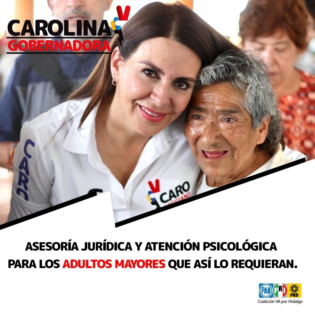 PRI_CMTula's tweet photo. La próxima gobernadora @caroviggiano, brindará asesoría jurídica y atención psicológica para adultos mayores que lo requieran. https://t.co/pCHUmKk0XO