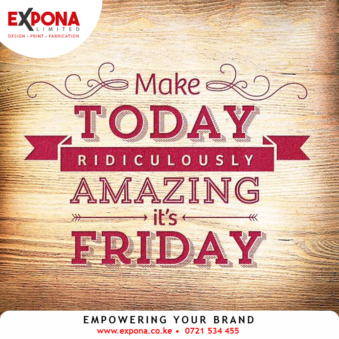 ExponaLimited's tweet photo. Enjoy your Friday &amp; Weekend!🥳🍾😎

Image: Courtesy https://t.co/4xIO8l5TF9