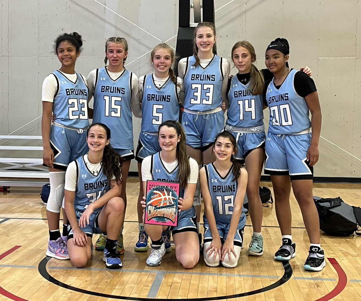 WehnerJoan's tweet photo. 2027 @WPABruinsAAU win the Championship at the #MidwestExplosion Tournament 🏀🏆 #BruinsNation @WehnerBrady https://t.co/8DhIkvznJu