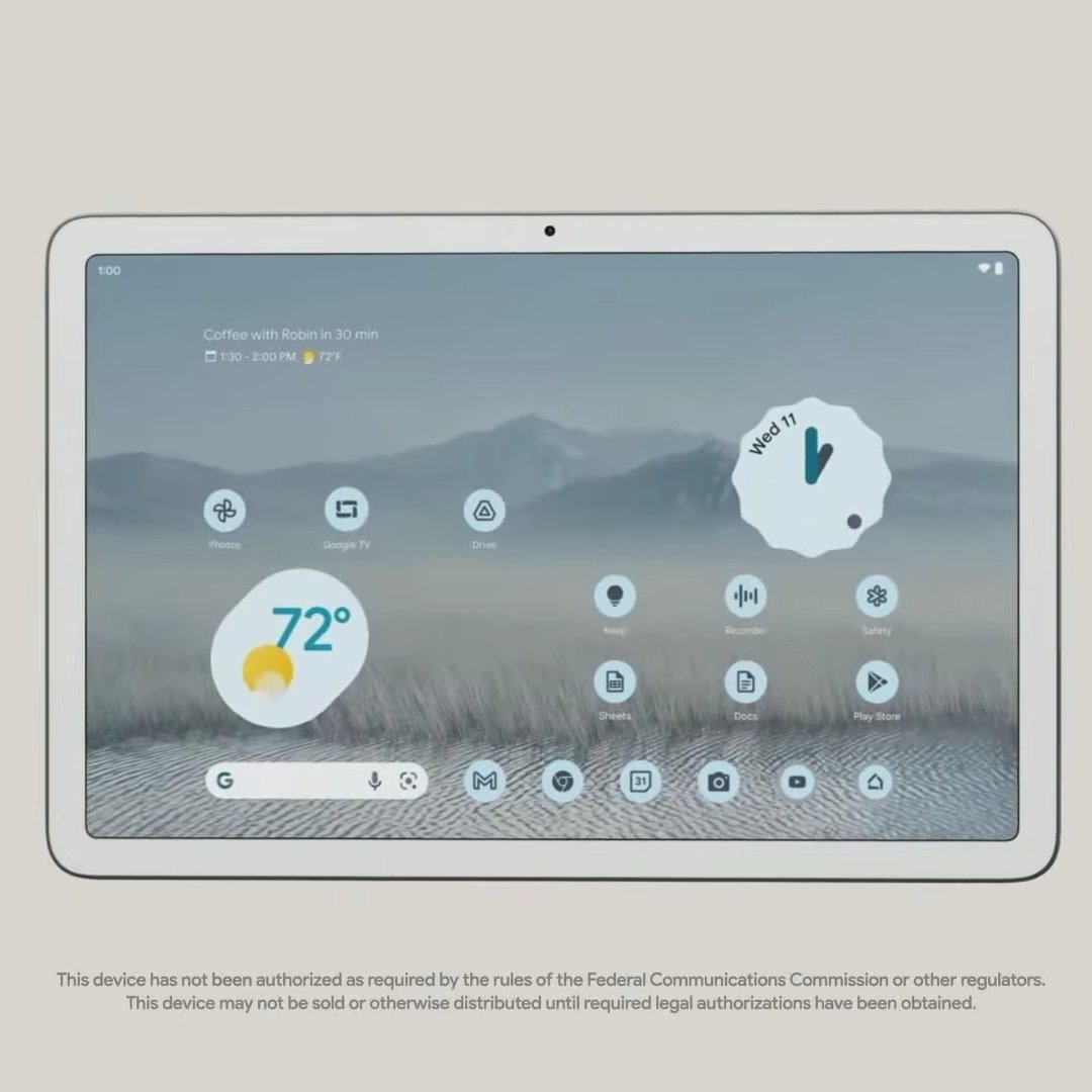 TechyPreacher's tweet photo. Google Pixel Tab Coming in 2023 

#Google #GoogleIO2022 #GoogleIO #googleio22 
#GoogleIO #GoogleIO2022 #pixelwatch #pixel6a https://t.co/12mAqyV3tc