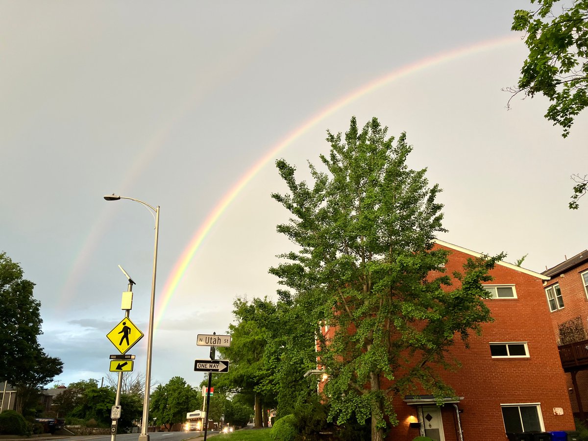 Double Rainbow outside my house.

Coincidently, I just finished 