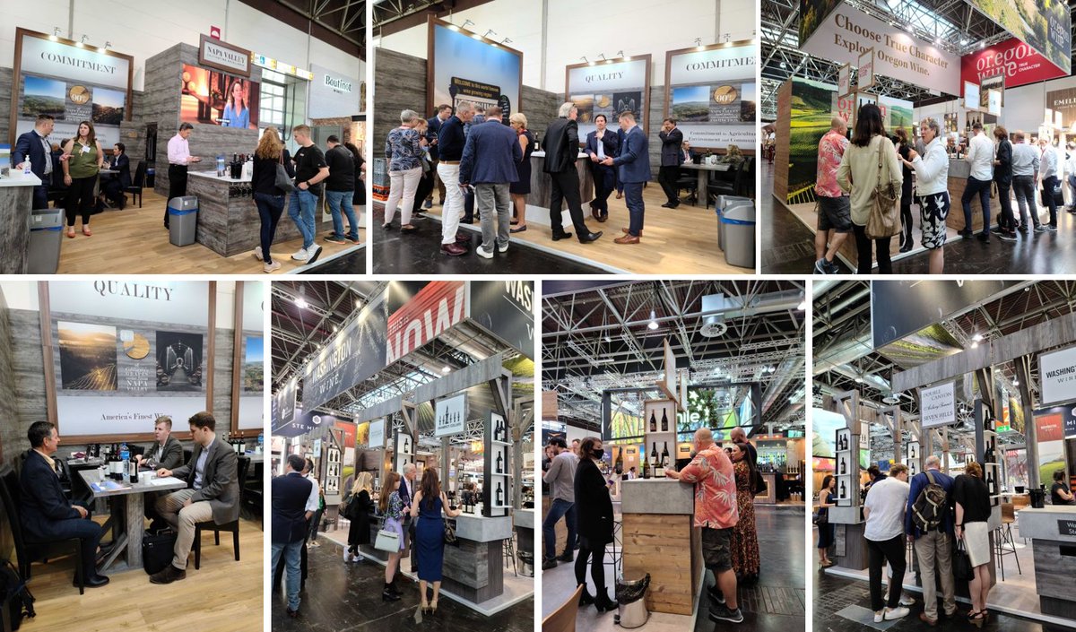 PorettaOrr's tweet photo. P&amp;O is in Düsseldorf at Prowein 2022, the world’s leading trade fair for wines and spirits. P&amp;O's client are busy sharing info about their wines &amp; destinations, &amp; are so pleased to see the crowds at Prowein eager to make connections!

#internationalevents #facetoface #prowein2022 https://t.co/d5dlY5pJU2