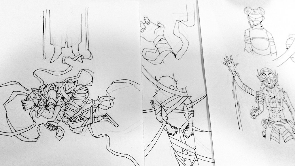 お線画 https://t.co/36zrAZYqdD 