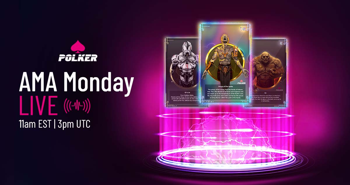 polker_PKR's tweet photo. ♣️♥️♠️♦️ #POLKERCREW ♦️♠️♥️♣️

Tomorrow is #AMAMonday!

Come over to our #TwitterSpace at 11am EDT/ 3 pm UTC for an ASK ME ANYTHING with Polker LIVE!! ⬇️
https://t.co/KL8dEnTNUe https://t.co/KYArEx4OdU