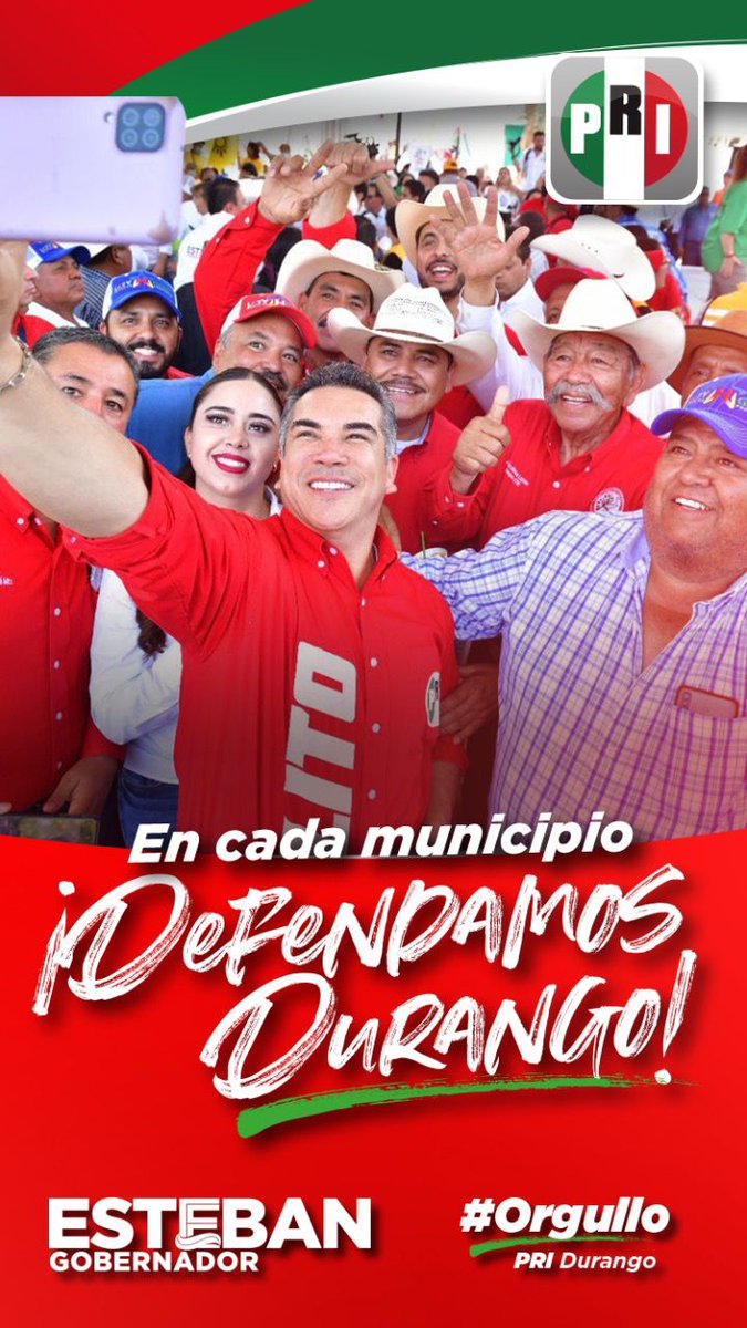 TepeConCMPRI's tweet photo. Como en Tepehuanes #DefendamosDurango, como nuestro presidente @alitomorenoc de la mano con nuestros candidatos @EVillegasV y Marisela Corral.
#OrgulloPRIDGO
@yanez_arturo @RocioRebolloM @OliMendozaOMS @JoseLuisCarranz @RICH_ARAGON https://t.co/PIt4uFM8rj