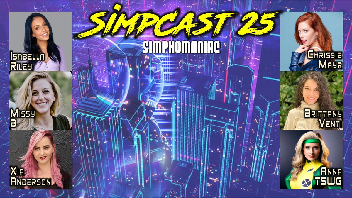 ChrissieMayr's tweet photo. About to go LIVE with the SimpCast gang @BrittanyVenti @thatstarwarsgrl @isabellarileyus @Xia_Land and Missy B! 9pmET
Get in the chat and SIMP! https://t.co/wFX5Cc72KV