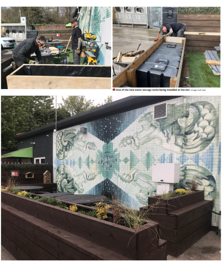 This week, we're all about celebrating the installation of our new planters and mural at @sewellonthego, Chanterlands Ave, Hull.

They were installed by a new co-operative that the project has been supporting, called <a href="/susdrainable/">Susdrainable</a> 

Mural by artist <a href="/GarnessArt/">Emma Garness Artist</a> 

We're so proud!