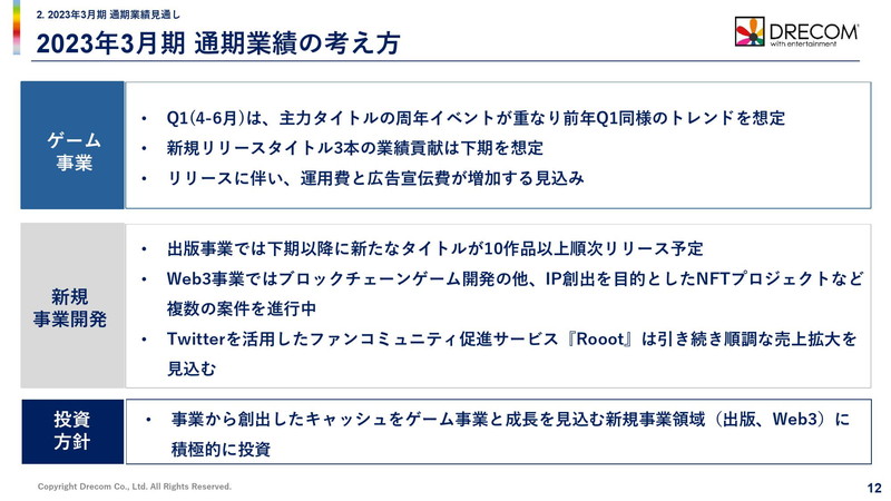gamebiznews's tweet photo. ドリコム、『Wizardry VA(仮)』など計3タイトルを2023年3月期中にリリース予定 業績貢献は下期からを想定
https://t.co/A4aAhkS0iY https://t.co/Q2uTk6Ymx2