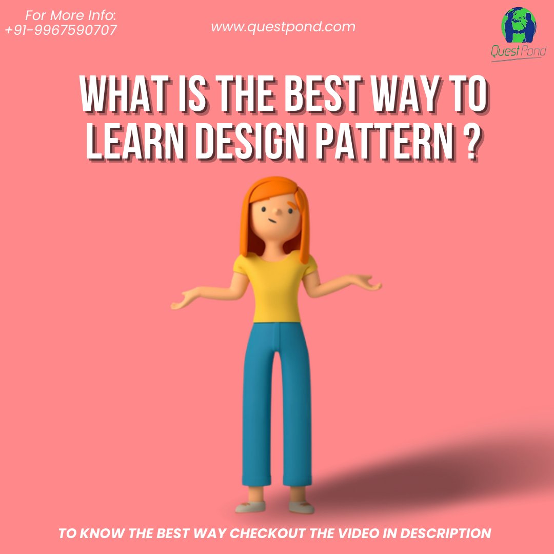 questpond's tweet photo. ๐ค Don't know the best way to learn design pattern?
๐ Here is the answer : https://t.co/DNQX2AamZQ
.
.
.
#designpatterns #stepbystep #QuestPond #learnfrombest #shivprasad #koirala https://t.co/JDYKNI37jh