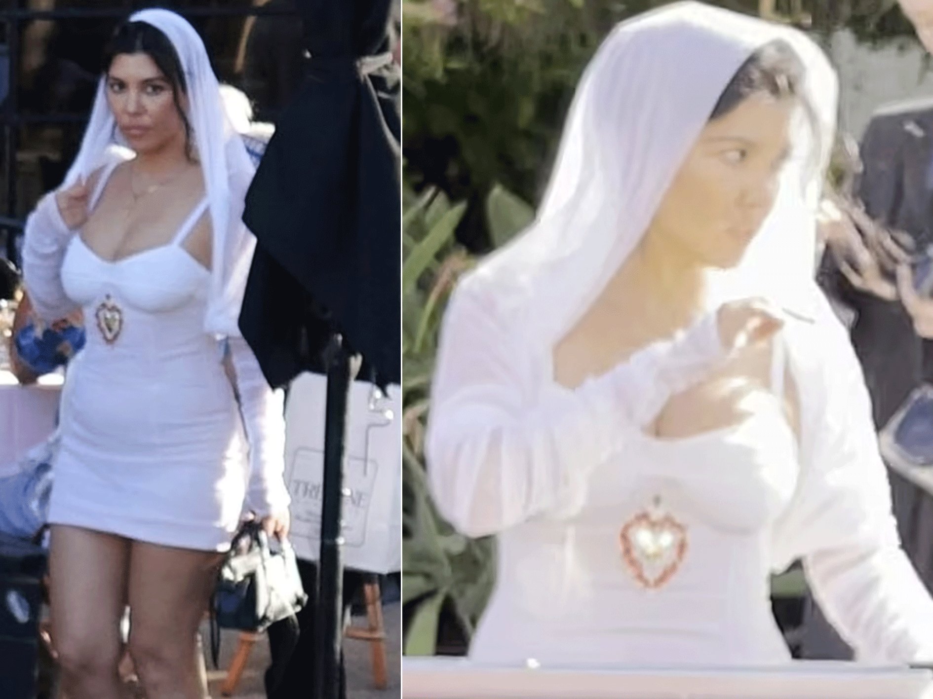 kourtney kardashian wedding dress