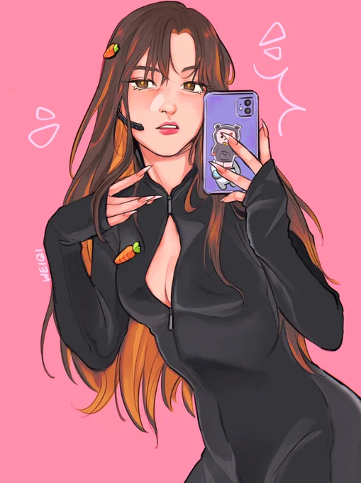 agent carrot gal!🥕 #tinakittenfanart 