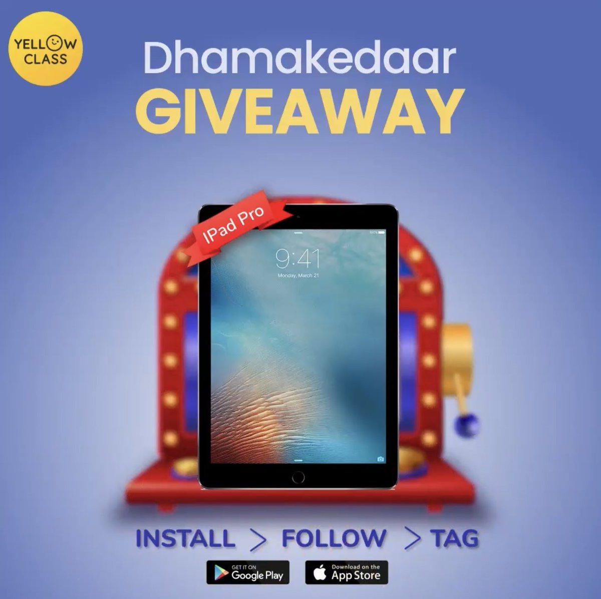 thespeakx's tweet photo. #ContestAlert #GiveawayAlert 

Get a chance to #WIN #iPad &amp; #Amazonvouchers. 

RULES: 
Follow &amp; RT. 
Download  YC app -   https://t.co/1tWiqnG8Ka
Share the screenshot in comment section. 
Tag 5 friends &amp; ask them to follow.

Winners will be selected with only 1000 app downloads. https://t.co/8j275Mq0Q1