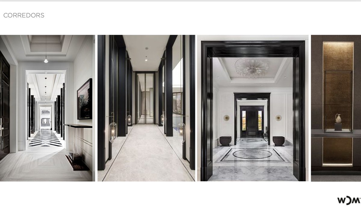GUILLERMOBLANC0's tweet photo. Inspiration/ Mood board for corridors for a luxury villa in Dubai #interiordesign #moodesign #Villadesign https://t.co/tiFITclMOv