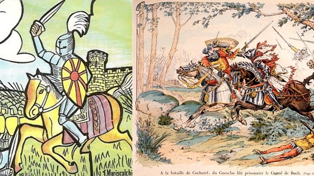 FrPittoresque's tweet photo. 🔴 𝗜𝗟 𝗬 𝗔 𝟲𝟱𝟴 𝗔𝗡𝗦 | Le #16Mai 1364 : #bataille de #Cocherel. En guerre contre le royaume de France, #CharlesLeMauvais profite de la mort de #JeanLeBon et tente d'empêcher le couronnement du nouveau #roi #CharlesV ➽ https://t.co/YUY9psI1RV https://t.co/3zselJQjYQ