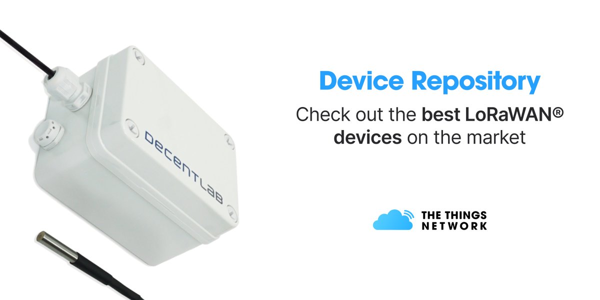 thethingsntwrk's tweet photo. Achieve smart #outdoor remote #TemperatureMonitoring with #LoRaWAN devices like @decentlab's DL-DS18, @NetvoxTech's #RA0715Y - #Wireless Outdoor CO2/Temperature Sensor and @mcf88IoT's MCF-LW12TERPM. The sensors are weather resistant, accurate and reliable: https://t.co/quNtNJY5BV https://t.co/aWnZnShbZE