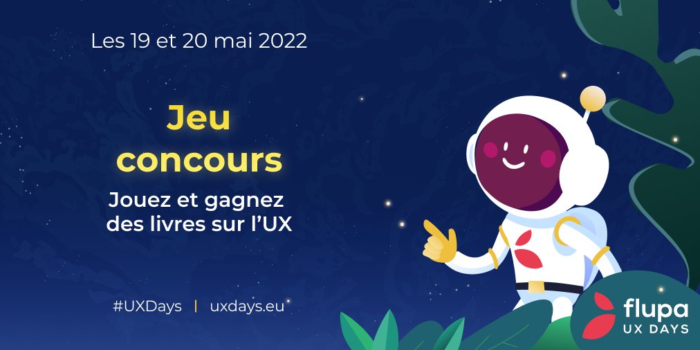 Flupa's tweet photo. CONCOURS #UXDAYS 2022 🏆 Gagnez le livre Opquast : Assurance qualité web!
Pour jouer :
👉Follow @Flupa et @opquast
👉RT
📅 Fin du concours mercredi 18 mai
🎉 2 gagnants tirés au sort
#opquast #UXdays #qualiteweb #web #referencement #accessibilité #performance #ergonomie https://t.co/MUpE0Wj8WD