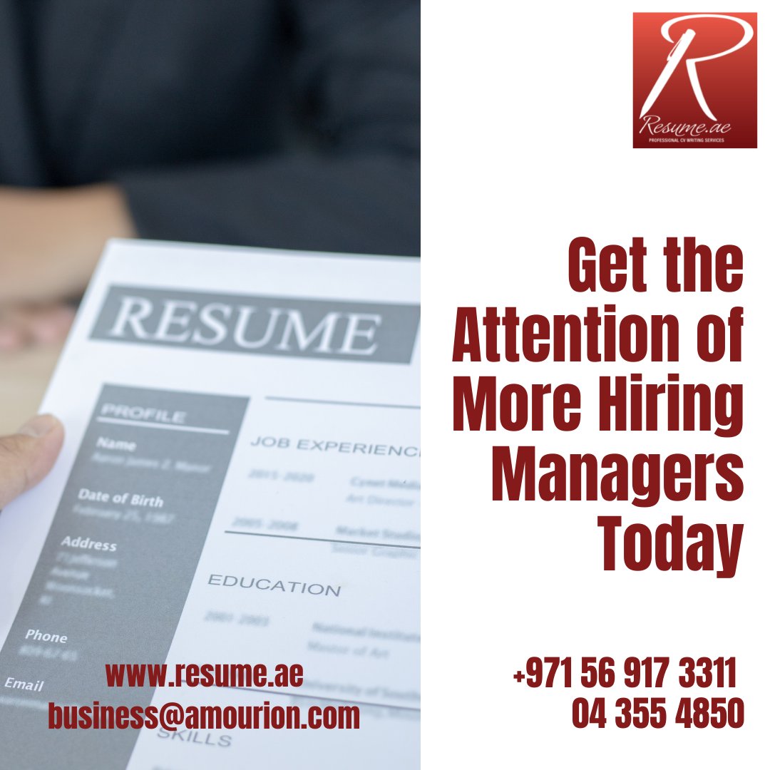 resumeae's tweet photo. Get the Attention of More Hiring Managers Today

A professionally written LinkedIn profile should be a careful mixture of the right keywords, good language, and a persuasive writing style that’ll simply make it draw the right kind of attention from hiring managers. https://t.co/lNU3dVHfHZ