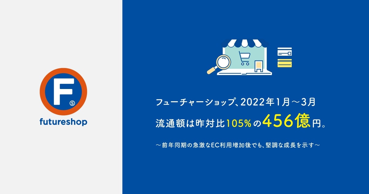 net_keizai's tweet image. EC構築プラットフォーム「futureshop」、2022年1‐3月のシリーズ流通額は105%の456億円に
#日本ネット経済新聞 #フューチャーショップ #futureshop #カート 
netkeizai.com/articles/detai…