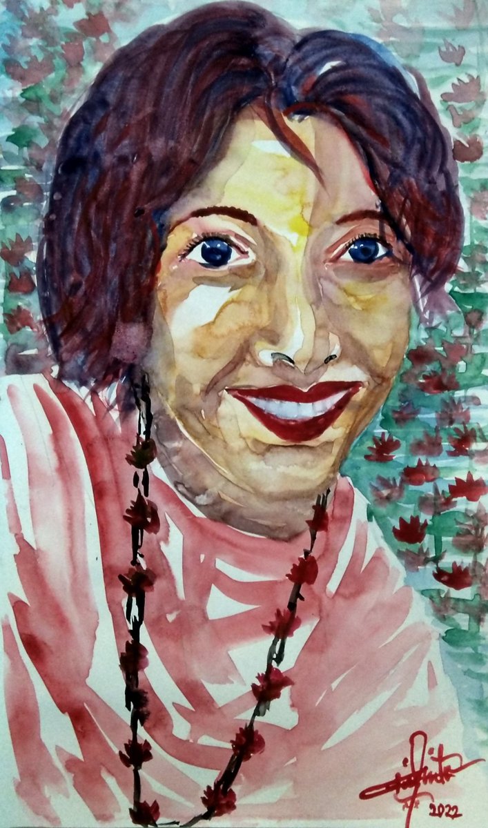 DeonticScorekpr's tweet photo. Goa Vibe Portrait
Watercolours on diary paper
#art #watercolour #watercolourpainting #watercolourportrait #portrait #portraiture #CaliforniaVibePortrait #Goa #GoaVibe #PintosVaddo #cainPinto https://t.co/BWmzWWHMqf